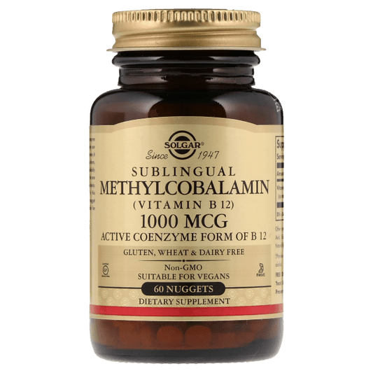 Solgar Methylcobalamin (Vitamin B12) 1000 mcg 60 Nuggets Vitamin B12 Supplement Pasteur Pharmacy