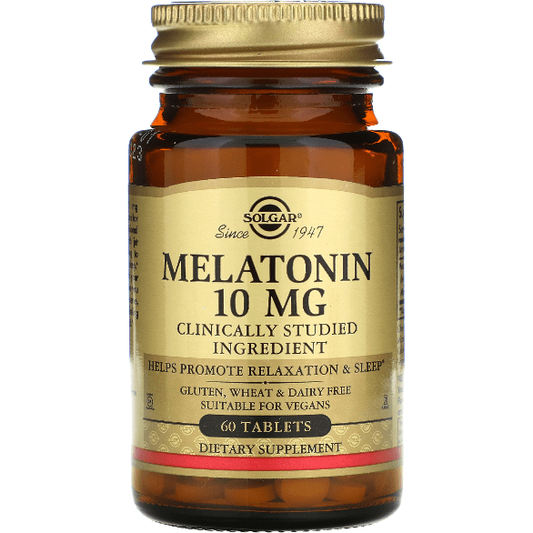 Solgar Melatonin 10mg 60 Tablets Dietary Supplements Pasteur Pharmacy