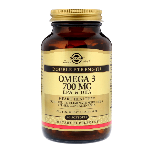 Solgar Double Strength Omega-3 700 mg 60 Softgels Dietary Supplements Pasteur Pharmacy