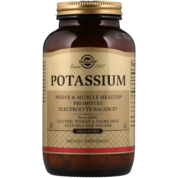 Solgar Potassium 250 Tablets Potassium Supplement Pasteur Pharmacy