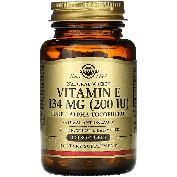 Solgar Vitamin E 200 IU 100 Alpha Softgels Vitamins & Supplements Pasteur Pharmacy