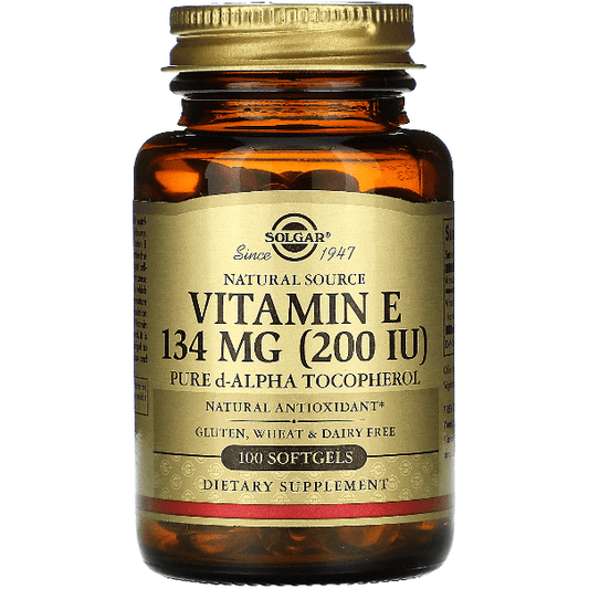 Solgar Vitamin E 200 IU 100 Alpha Softgels Vitamins & Supplements Pasteur Pharmacy