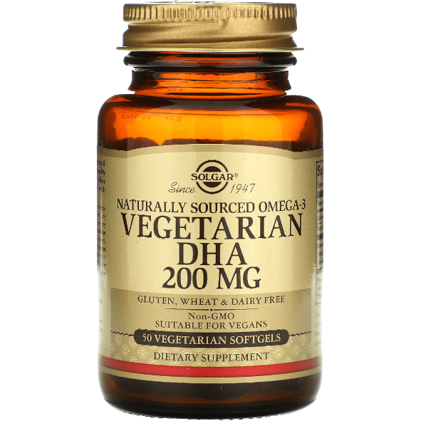 Solgar Omega-3 Vegetarian DHA 200 mg 50 Vegetarian Softgels Vegetarian Softgels Pasteur Pharmacy