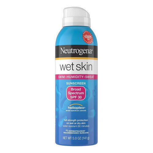 Neutrogena Wet Skin Sunscreen Spray Broad Spectrum SPF 30, 5 Oz Sunscreen Pasteur Pharmacy