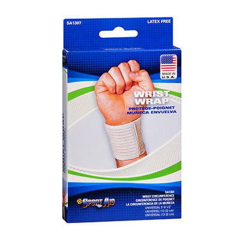Sport Aid Wrist Wrap 3 Inches, Beige, Universal Plant Cages & Supports Pasteur Pharmacy