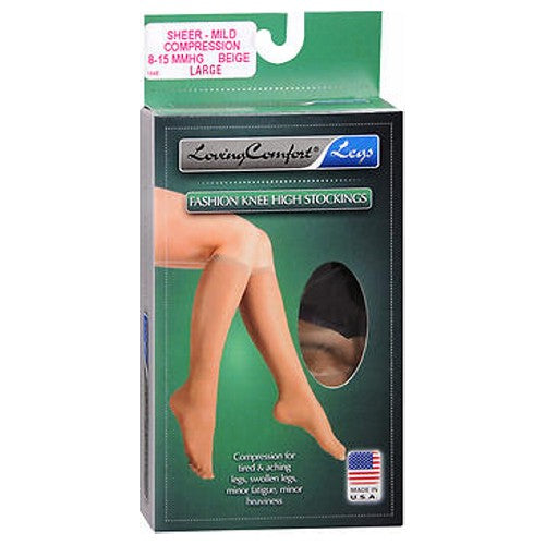 Loving Comfort® Compression Stocking – Knee High (Large/Beige) Medical Supplies Pasteur Pharmacy