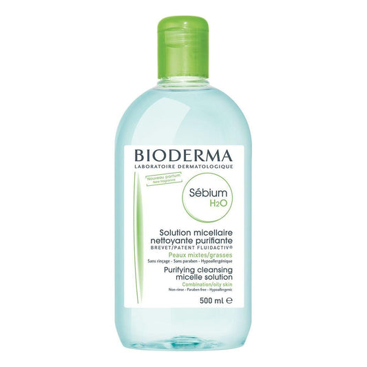 Bioderma Sebium H2O Micelle Solution, Combination or Oily Skin, 16.91 Oz Skin Care Solution Pasteur Pharmacy