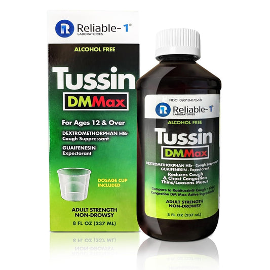 Tussin DM Cough & Chest Congestion Relief, Maximum Strength, 8 fl oz (237ml) Respiratory Care Pasteur Pharmacy