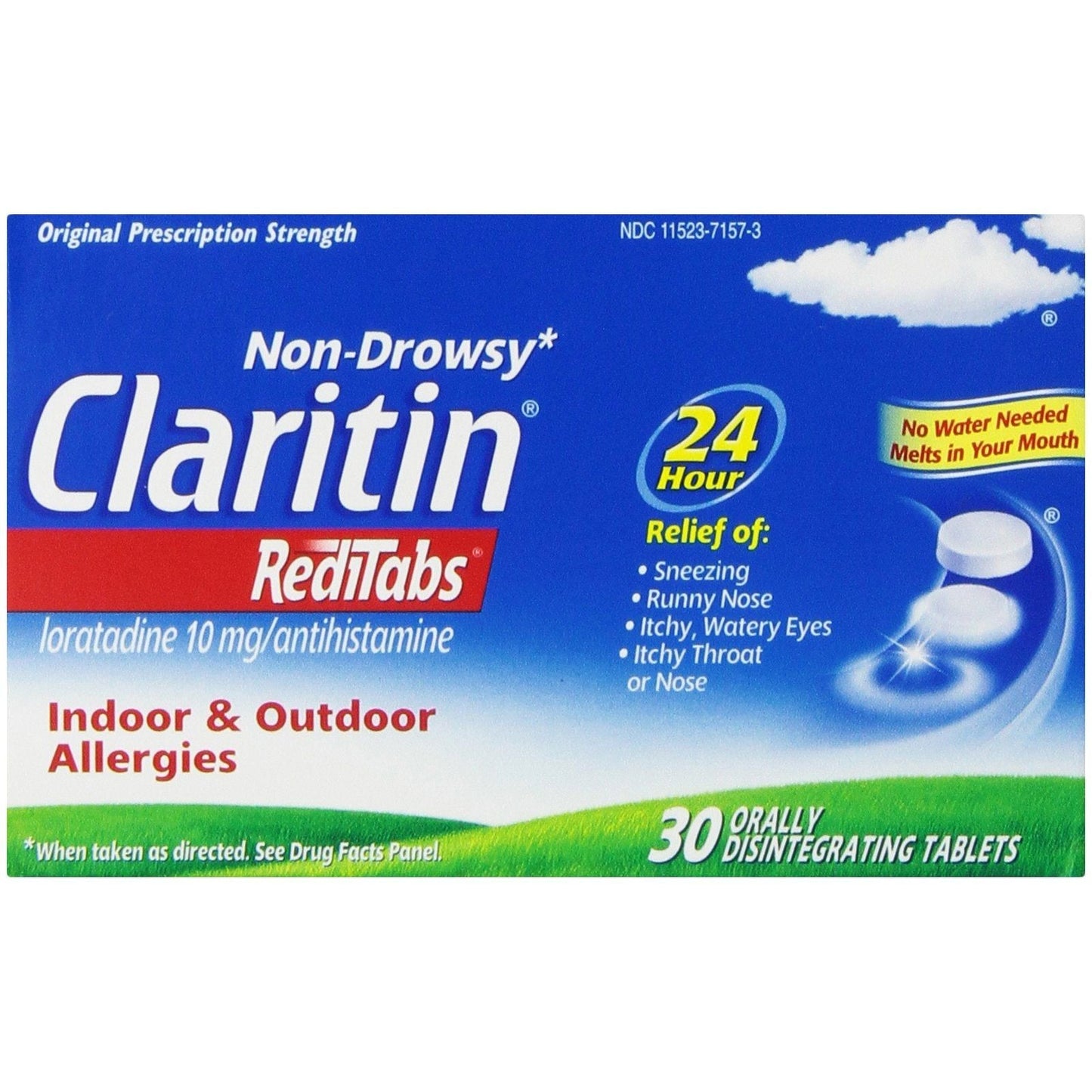 Claritin RediTabs Indoor & Outdoor Allergies Orally Disintegrating Tablets, 10 Mg Medicine & Drugs Pasteur Pharmacy