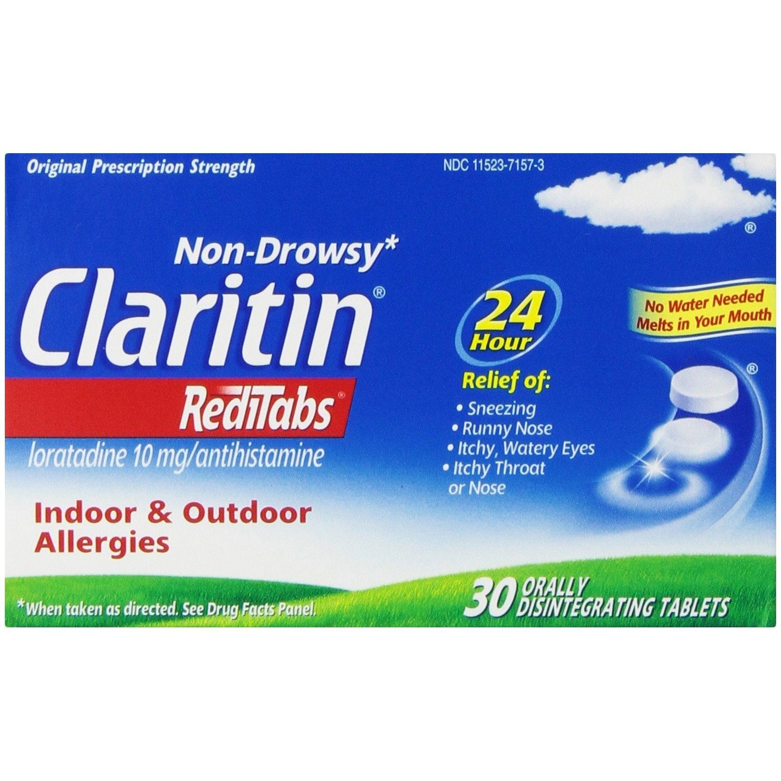 Claritin RediTabs Indoor & Outdoor Allergies Orally Disintegrating Tablets, 10 Mg Medicine & Drugs Pasteur Pharmacy