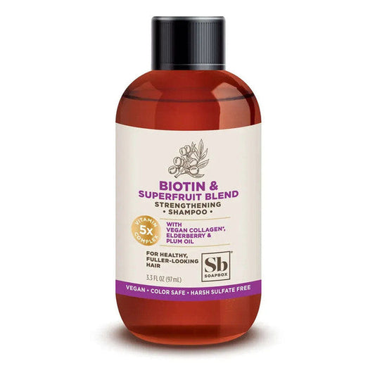 SoapBox Biotin & Superfruit Blend Strengthening Shampoo, 3.3 Fl Oz Shampoo Pasteur Pharmacy