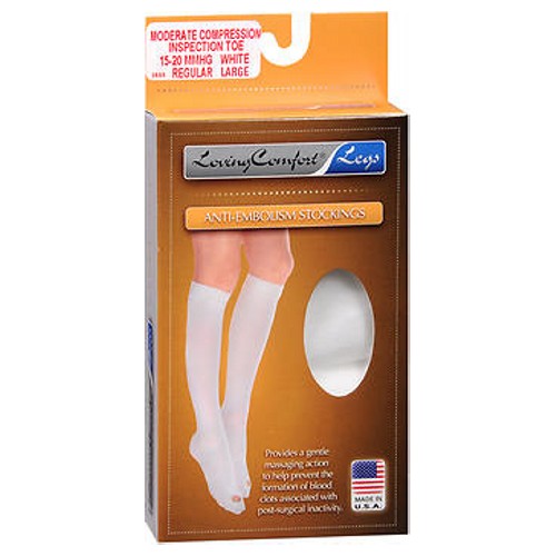 Loving Comfort Anti-Embolism Stockings Open Toe Large 1 Ct Tortillas & Wraps Pasteur Pharmacy
