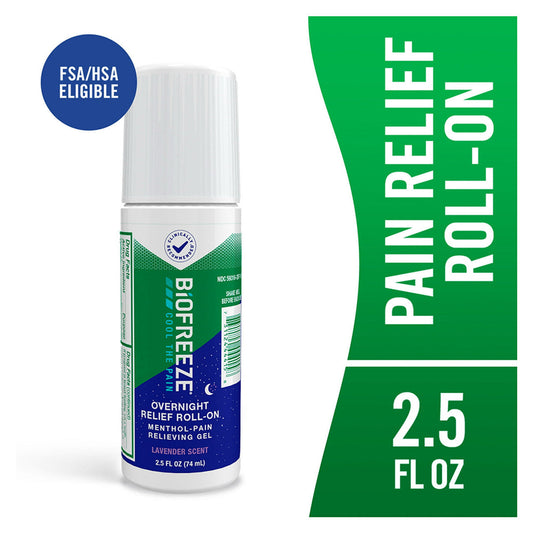 Biofreeze® Menthol Overnight Roll-On – Lavender Scent (2.5 fl oz) Health & Beauty Pasteur Pharmacy