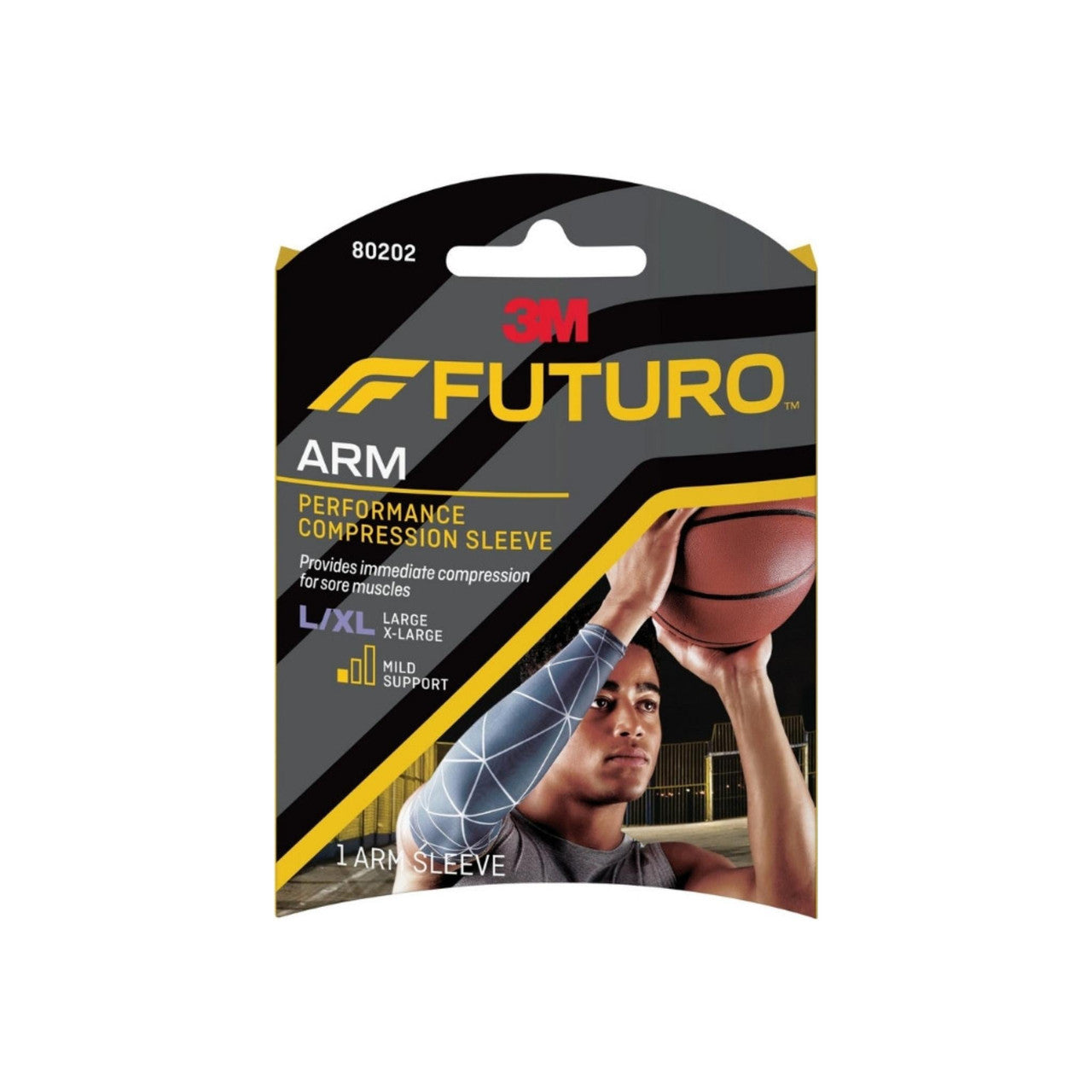 Futuro Performance Compression Arm Sleeve, Firm Compression for Muscle Support, Large/X-Large Supports & Braces Pasteur Pharmacy