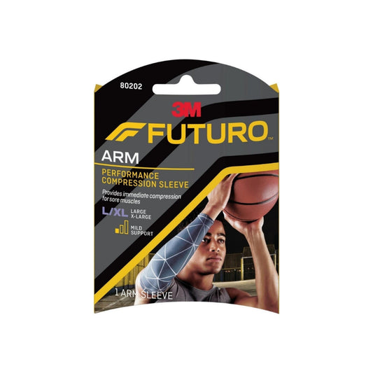Futuro Performance Compression Arm Sleeve, Firm Compression for Muscle Support, Large/X-Large Supports & Braces Pasteur Pharmacy
