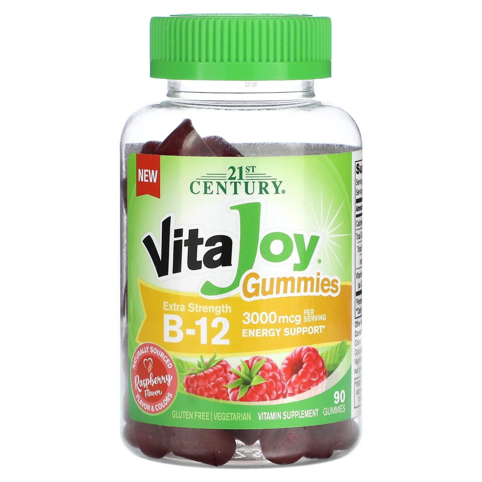 21st Century Vitajoy Gummies Extra Strength B-12 - Raspberry Vitamins & Supplements Pasteur Pharmacy