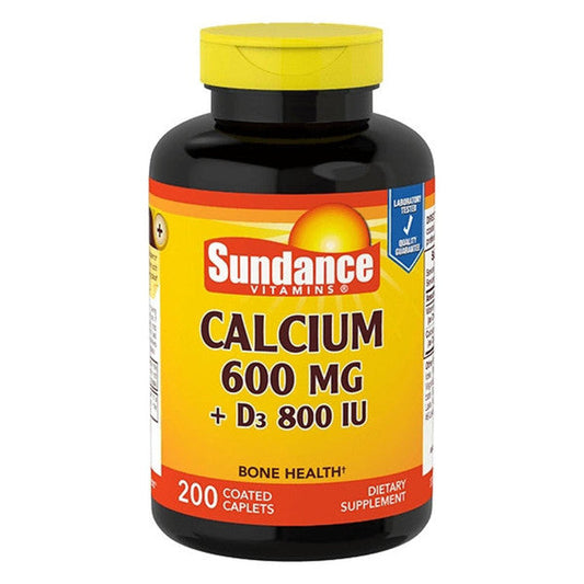 Sundance Vitamins Calcium 600 Mg + D3 800 IU - 60 Caplets Vitamins & Supplements Pasteur Pharmacy