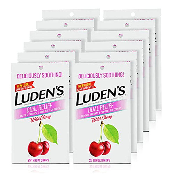 Luden's Wild Cherry Throat Drops, Pectin Oral Demulcent - 25 Count Medicine & Drugs Pasteur Pharmacy