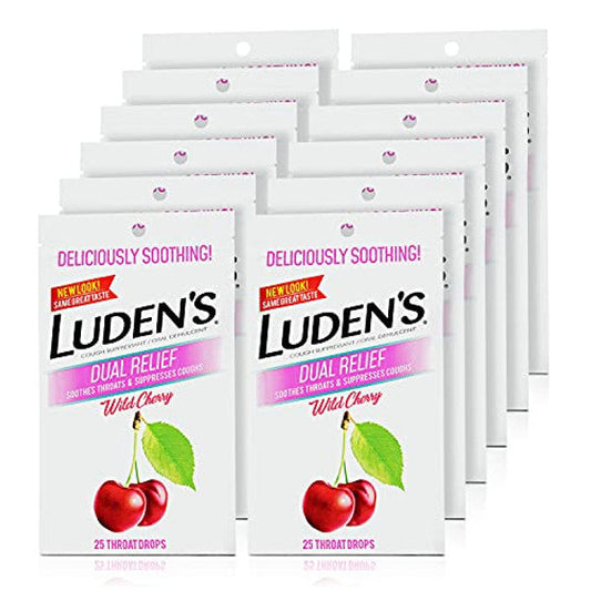 Luden's Wild Cherry Throat Drops, Pectin Oral Demulcent - 25 Count Medicine & Drugs Pasteur Pharmacy