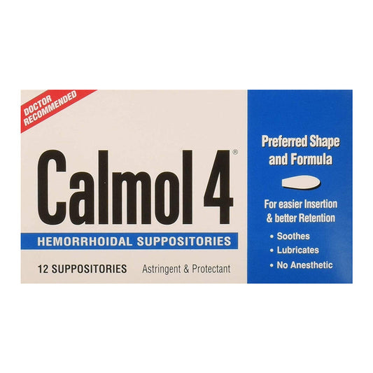 Calmol 4 Hemorrhodial Suppositories Health & Beauty Pasteur Pharmacy