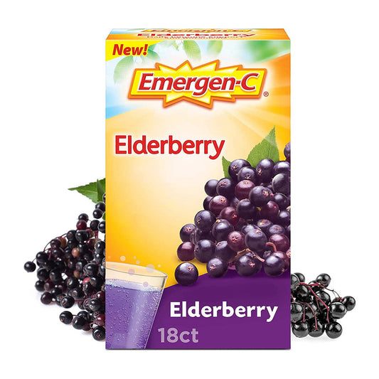 Emergen-C Fizzy Drink Mix Immune Support Elderberry Vitamins & Supplements Pasteur Pharmacy