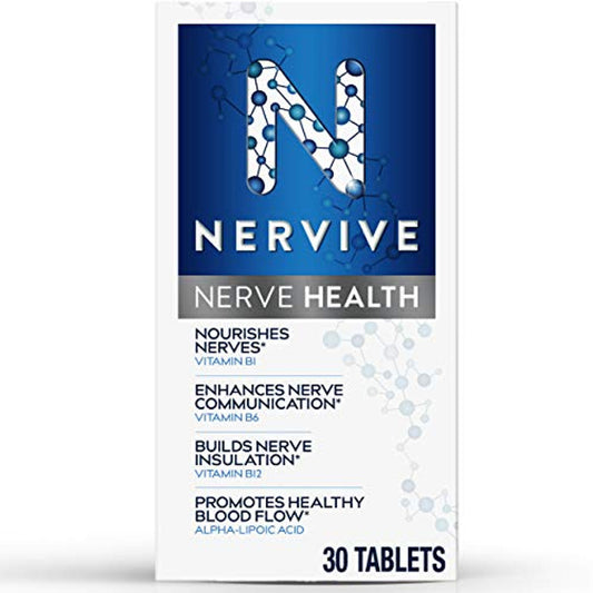 Nervive Nerve Health Support Supplement, Vitamin B Complex & Alpha Lipoic Acid, 30 Count Vitamins & Supplements Pasteur Pharmacy