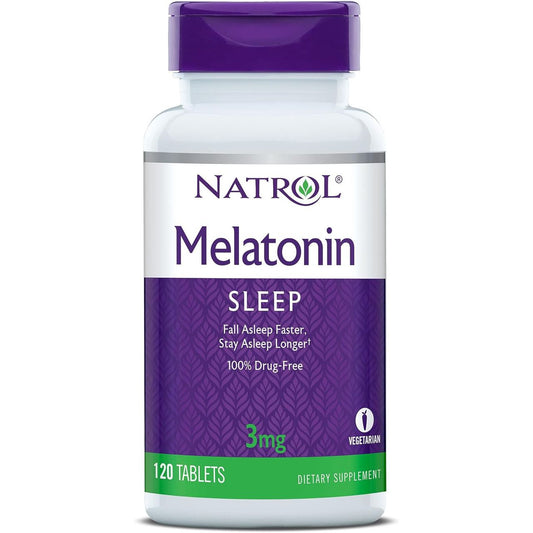 Natrol® Melatonin – 3 mg (120 Vegetarian Tablets) Vitamins & Supplements Pasteur Pharmacy