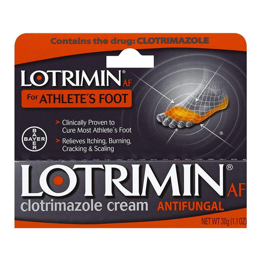 Lotrimin Clotrimazole Cream, For Athlete's Foot, Antifungal 30 G Personal Care Pasteur Pharmacy