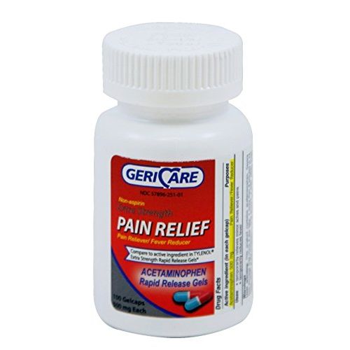 McKesson Brand Extra Strength Rapid Release Pain Relief Gelcaps, 100count Medical Supplies Pasteur Pharmacy