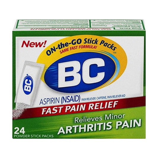 BC Arthritis Strength Pain Reliever – 1,000mg Fast-Dissolving Powder, 24 ct Packets Medicine & Drugs Pasteur Pharmacy
