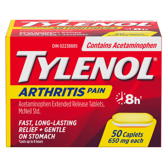 Tylenol® Arthritis Pain – 650 mg Extended-Release Caplets Medicine & Drugs Pasteur Pharmacy