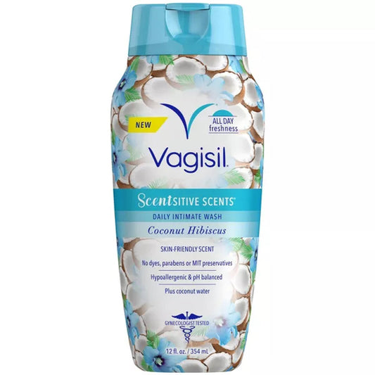 Vagisil Coconut/Hibiscus Feminine Wash - 12 Fl Oz Body Wash Pasteur Pharmacy
