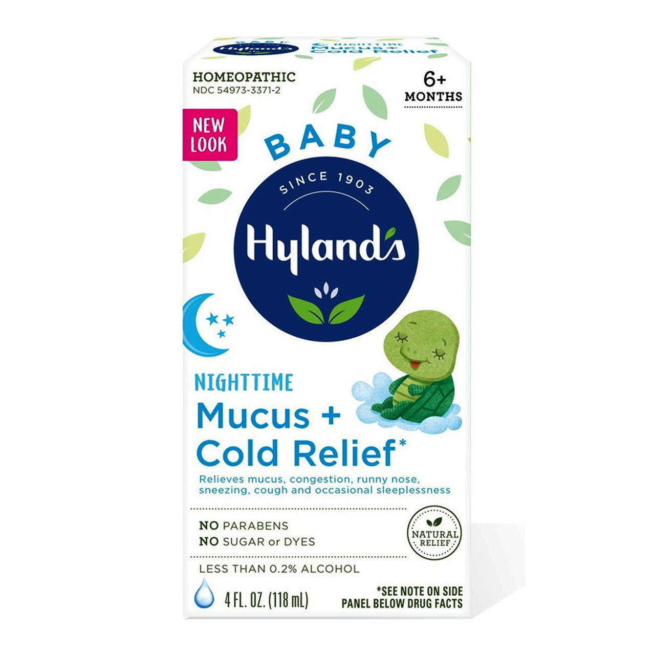 Hyland's Naturals Baby Nighttime Mucus & Cold Relief Syrup - 4 Fl Oz Baby & Toddler Furniture Pasteur Pharmacy