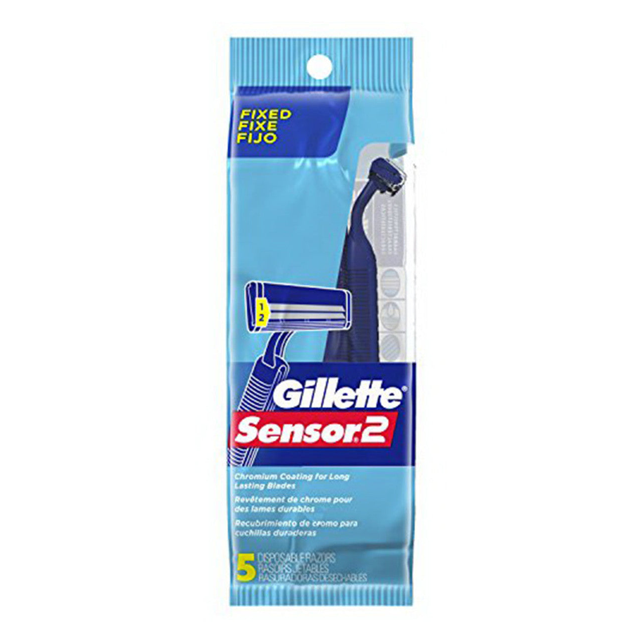 Gillette Razors, Disposable, Sensor 2, Fixed Shaving & Grooming Pasteur Pharmacy