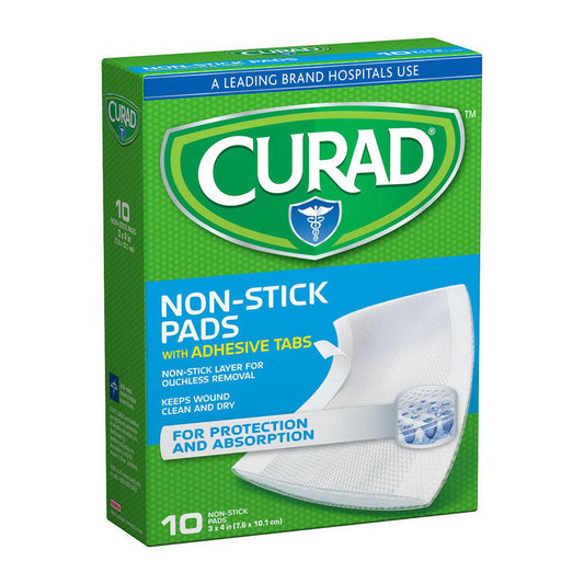 Curad Telfa Non-Stick Pads, 3 Inch X 4 Inches Medical Tape & Bandages Pasteur Pharmacy