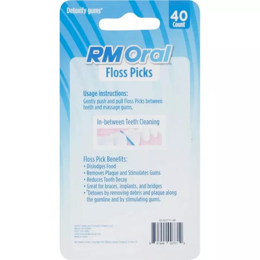 RM Oral Floss Picks – Dual-Action Dental Cleaners Dental Floss Pasteur Pharmacy