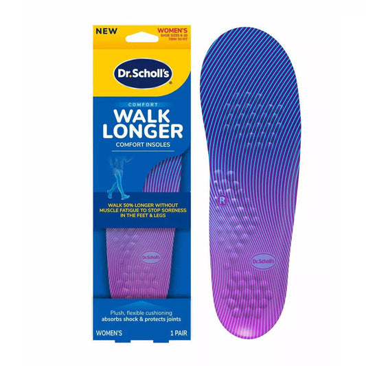 Dr. Scholl's Womens 6-11 Walk Longer Comfort Insoles 1 Pair Health & Beauty Pasteur Pharmacy