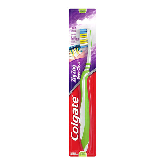Colgate Wave Zig Zag Deep Clean Full Head Medium Toothbrush Toothbrushes Pasteur Pharmacy