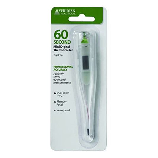 Veridian Healthcare 60 Second Mini Digital Thermometer Household Thermometers Pasteur Pharmacy