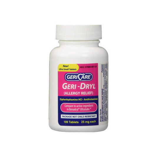 Geri-Dryl Allergy Relief – Generic Benadryl (25 mg, 100 Tablets) Medical Supplies Pasteur Pharmacy