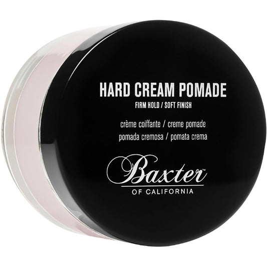 Baxter of California Hard Cream Pomade, Natural Finish/Firm Hold, Hair Pomade For Men, 2 Fl. Oz Varnishes & Finishes Pasteur Pharmacy