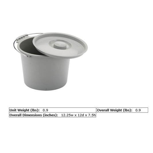 Nova Commode Replacement Bucket With Lid Buckets Pasteur Pharmacy