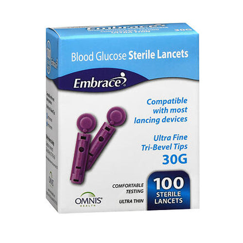 Embrace 30G Lancets 100Ct Gauges Pasteur Pharmacy