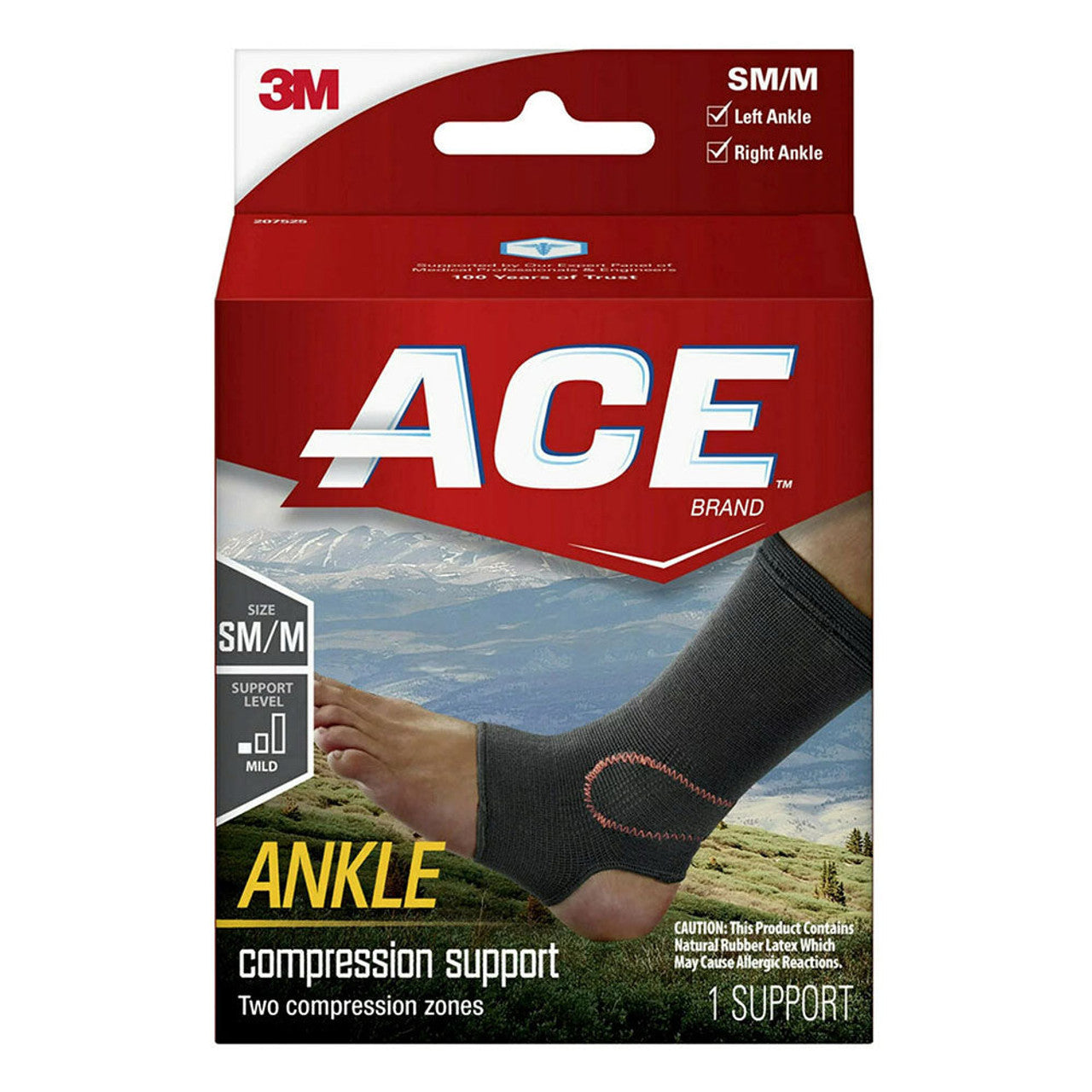 Ace Brand Compression Ankle Support, Small/Medium, Black Plumbing Fittings & Supports Pasteur Pharmacy Default Title