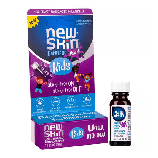 New-Skin Purple Paint Waterproof Liquid Bandage For Kids 0.3 Fl Oz First Aid Pasteur Pharmacy