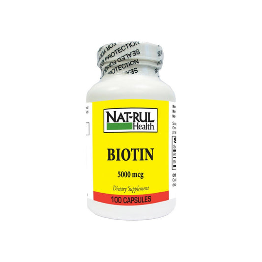 Natrul Health Biotin 5000 Mcg Capsules Vitamins & Supplements Pasteur Pharmacy