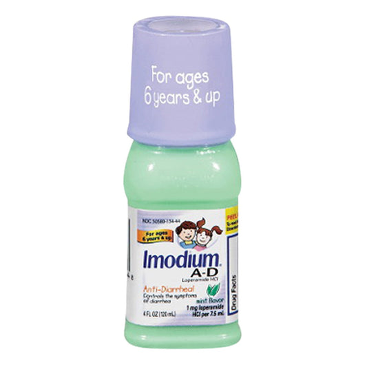 Imodium Anti Diarrheal, A D, Oral Solution, Mint Flavor 4 Fl Oz Health & Beauty Pasteur Pharmacy