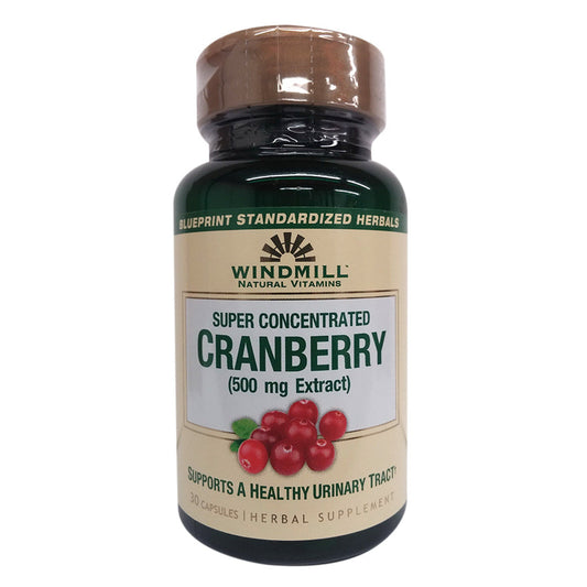 Windmill Cranberry 500mg Capsules 30ct Vitamins & Supplements Pasteur Pharmacy