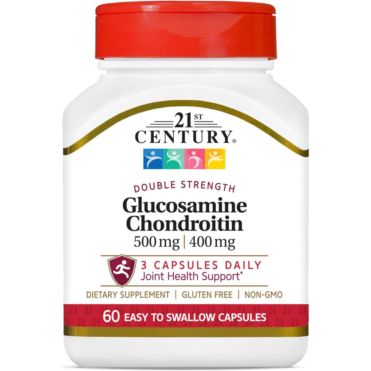 21st Century Glucosamine Chondroitin – Double Strength (500 mg / 400 mg, 60 Capsules) Vitamins & Supplements Pasteur Pharmacy