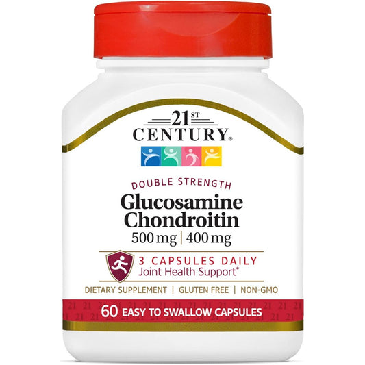 21st Century Glucosamine Chondroitin – Double Strength (500 mg / 400 mg, 60 Capsules) Vitamins & Supplements Pasteur Pharmacy